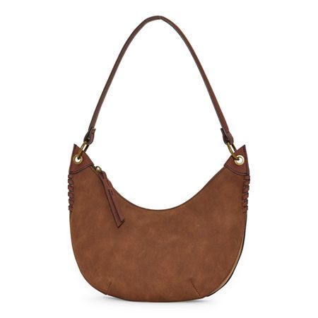 Add effortless style to your handbag collection with this chic a.n.a women's Hallie hobo shoulder bag. Crafted from faux leather with bronze hardware, it features a spacious interior with an inside zip pocket, a back zip pocket for quick access, a zipper closure, and a comfortable shoulder strap for easy carry. Closure Type: ZipperPockets: 1 Inside Zip Pocket, 1 Back Zip PocketMetal Color: Bronze ToneMeasurements: 10.5 Width/Inches, 9 Height/Inches, 2.38 Depth/InchesHandle Drop Length: 10 Inches Everyday Hobo Shoulder Bag With Metal Hardware, Leather Hobo Bag With Metal Hardware For On-the-go, On-the-go Hobo Bag With Metal Hardware, Versatile Hobo Bag With Gold-tone Hardware For Shopping, Everyday Use Rectangular Hobo Bag With Metal Hardware, Everyday Hobo Shoulder Bag With Gold-tone Hardware, Rectangular Hobo Bag With Metal Hardware For Everyday, Gold-tone Hardware Hobo Shoulder Bag, Everyday Hobo Tote Bag With Metal Hardware