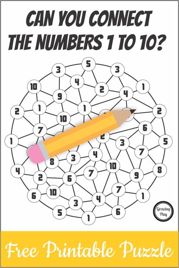 the printable puzzle for kids to learn how to connect numbers and write them out