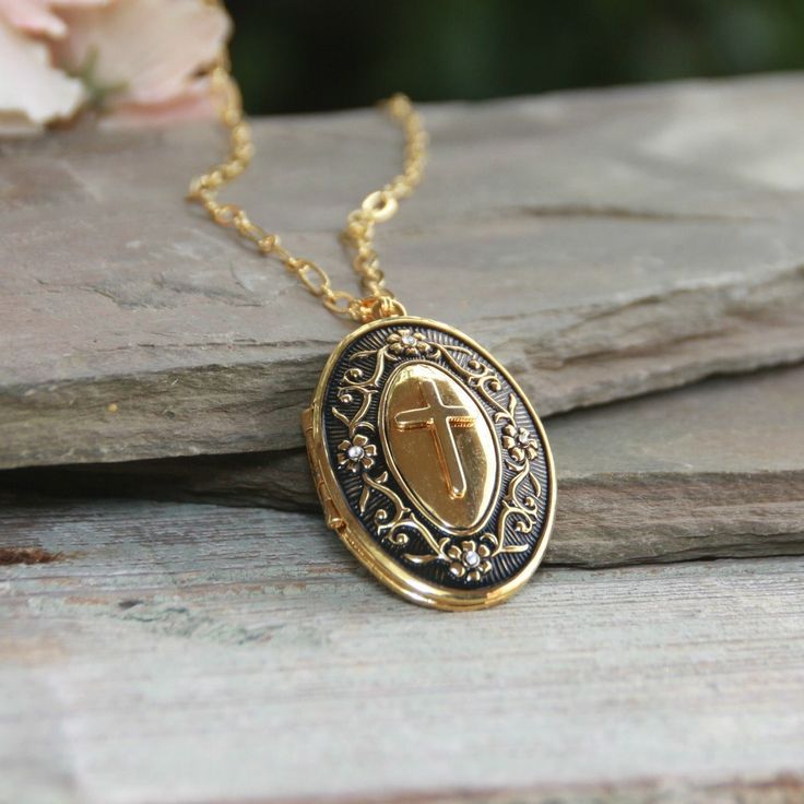 The collection of lockets were inspired by vintage pieces from the past. Each locket is adorned with various designs and is an operating locket that can be opened and a photo or other keepsake placed inside to keep close to your heart.  Chains are 28" with a 2" extension and each is shipped boxed. Gold Spiritual Personalized Locket Necklace, Brass Medallion Locket Necklace With Adjustable Chain, Metal Pendant Locket Necklace For Wedding, Metal Oval Locket Necklace, Metal Oval Pendant Locket Necklace, Brass Locket Necklace With Charms For Keepsake, Vintage Handmade Gold Locket Necklace, Brass Medallion Locket Charm Necklaces, Elegant Handmade Antique Gold Locket Necklace