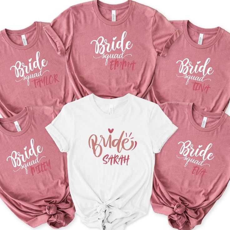 Bachelorette, Bachelorette Shirt, Bride And Bridesmaid, Bride, Bridesmaid, Bride Shirt, Bridesmaid Tshirt, Bridesmaid, Bride To Be, Custom Bachelorette Shirt Ideas, Bachelorette Party Matching Shirts, Bachelorette Party Matching, Bachelorette Shirt, Heat Press Printing, Bride Shirt, Perfect Bride, Bride Squad, Bride Shirts