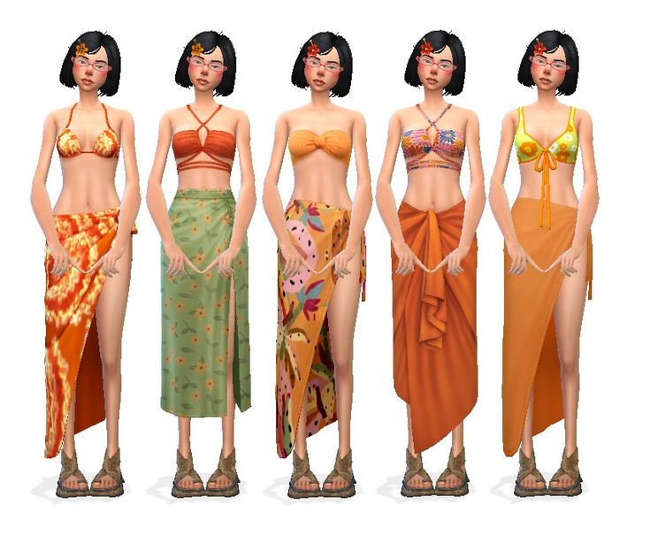 four different types of women in bathing suits