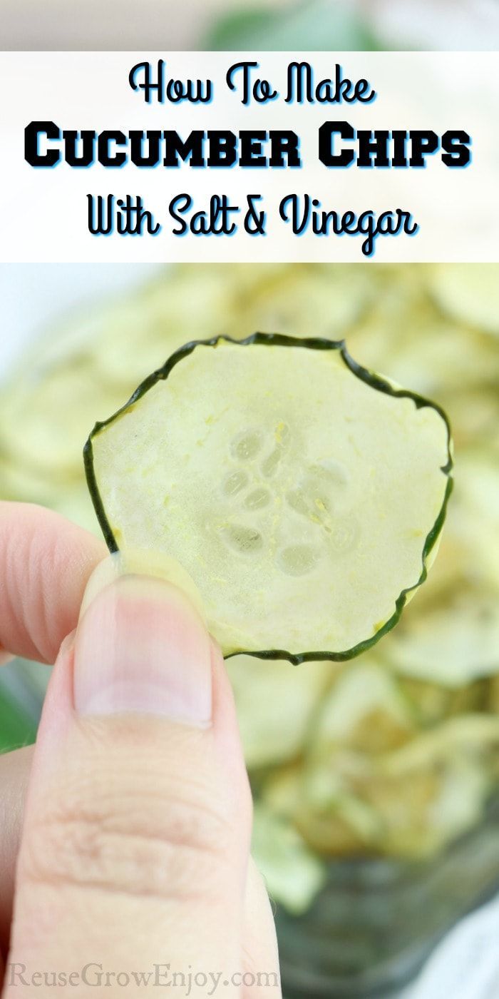 how to make cucumber chips with salt and vinegar - an easy recipe for summer