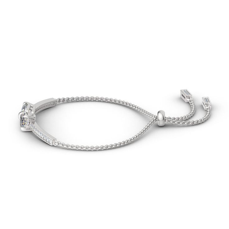 Shimmering with your affection, this bracelet shoots straight to her heart. Crafted in sterling silver, this charming design features a sparkling bowknot and shimmering round stones across the center. Elegant and feminine, this stylish bracelet is a feminine look she'll love. Carat Weight: 1.71 ctStone Size: 7*7,1.5 mmNumber of Stones: 22 Stone Shape: Heart, RoundStone Color: Diamond WhiteMaterial: 925 SilverPlating Color: Silver Luxury Silver Heart Bracelet With Cubic Zirconia, Elegant Silver Diamond Heart Bracelet, Formal Diamond Heart Bracelet, Luxury Silver Cubic Zirconia Heart Bracelet, Luxury Cubic Zirconia Heart Bracelet, Classic Silver Heart Bracelet With Cubic Zirconia, Adjustable Sparkling Diamond Bracelet For Anniversary, Classic Sparkling Bracelet As A Gift, Sparkling Sterling Silver Bracelets For Anniversary