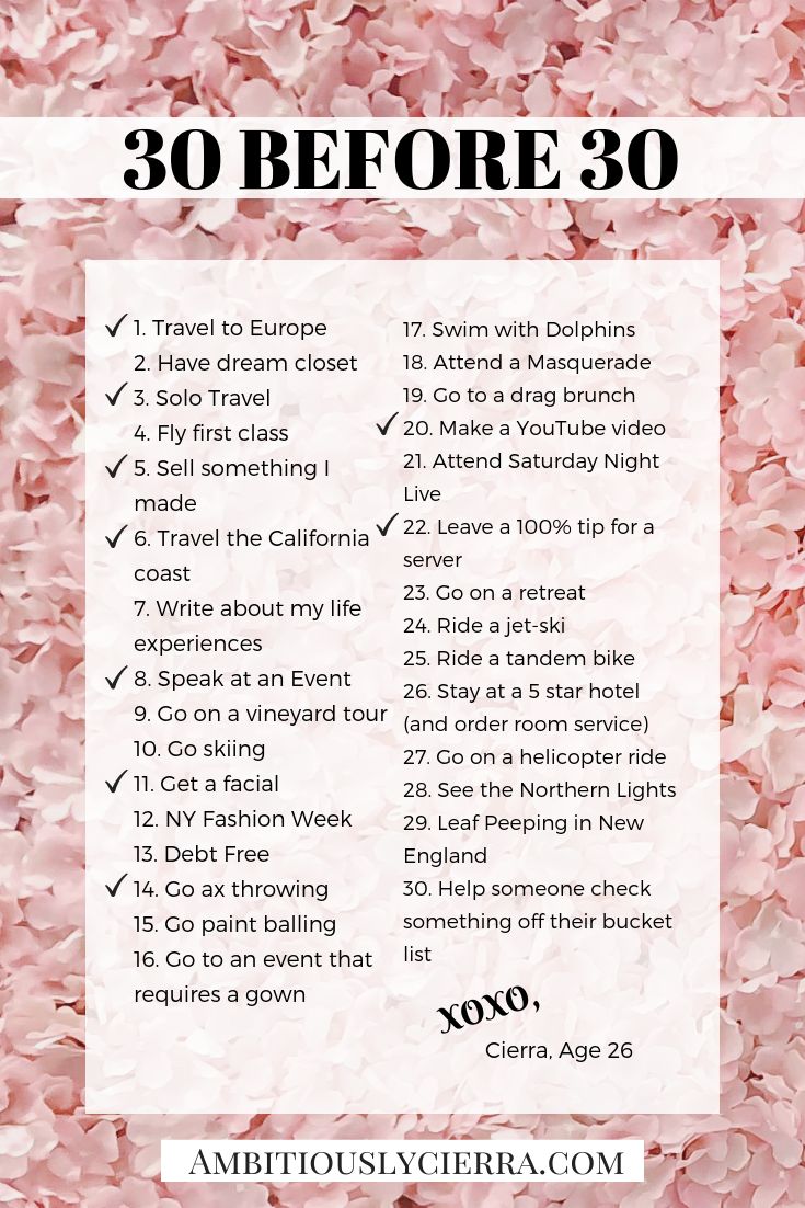 30 Goals Before 30, 30 Things To Do Before 30 Checklist, 30 Countries Before 30, Before 30 Goals, Bucket List Ideas Before 30, 30 For 30, Yearly Bucket List Ideas, 20 Before 20 List, Things To Do In Your 30s