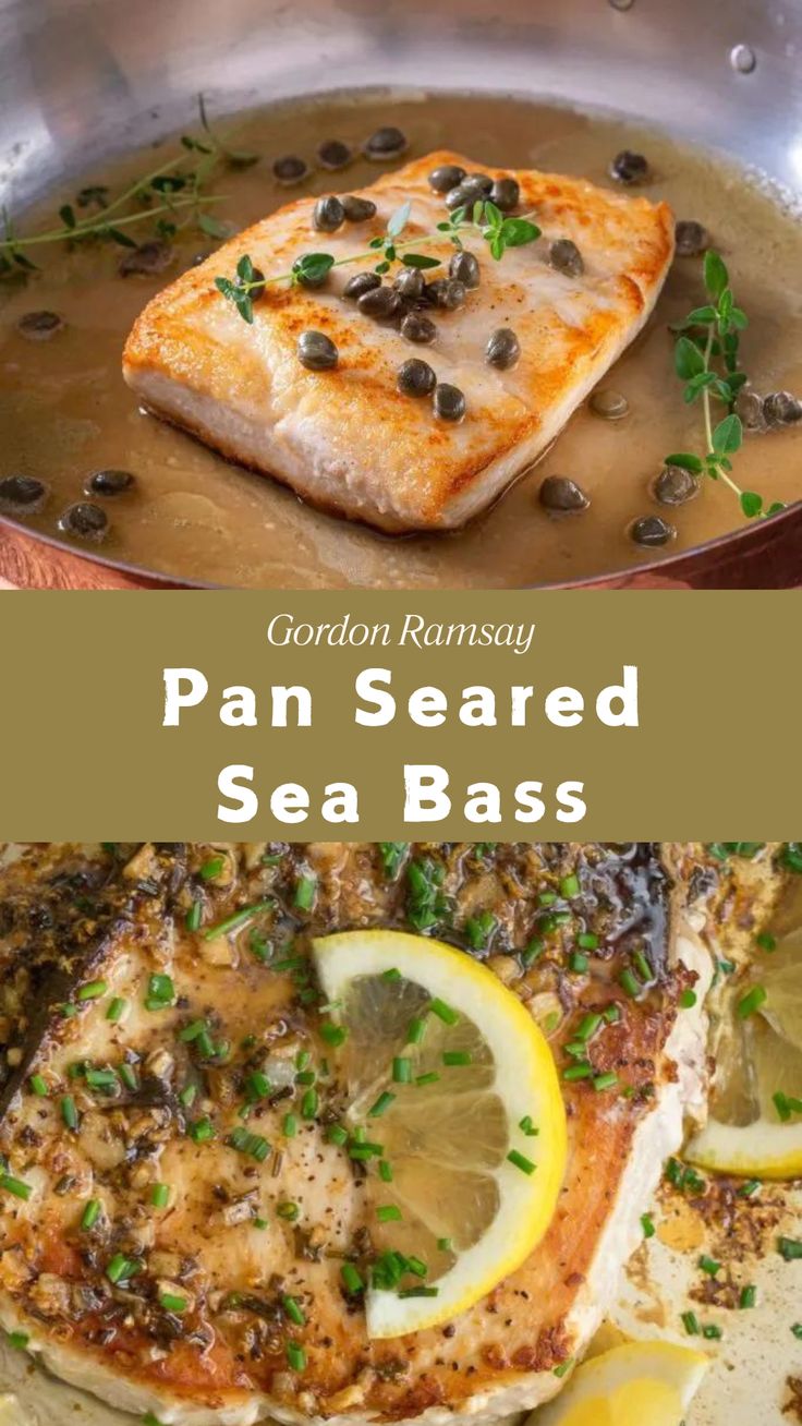 Gordon Ramsay Pan Seared Sea Bass Corvina Sea Bass Recipes, Black Sea Bass Recipes Pan Seared, Stripe Bass Recipes, Mediterranean Sea Bass Recipes, Pan Seared Sea Bass Recipes, Seared Sea Bass Recipes, Seabass Recipe Pan Seared, Sea Bass Recipes Pan Seared, Sea Bass Recipes Baked