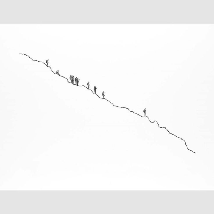 a line of birds sitting on top of a hill