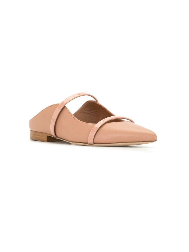 Step into effortless style with these nude pink leather strappy ballerinas from Malone Souliers. The pointed toe and low heel provide a chic and comfortable option for any occasion, while the slip-on style adds convenience to your everyday look. Branded insole for added quality Pointed toe for a sleek and sophisticated look Low heel for all-day comfort Slip-on style for easy wear | Malone Souliers Women's Maureen Leather Flat Mules in Powder | Size IT 36 | MAUREENFLAT97NUDE Color BLUSH Malone Souliers Maureen, Malone Souliers, Flat Mules, Crossbody Tote Bag, Moon Boots, Sandals Brands, Nude Pink, Crossbody Tote, Leather Flats