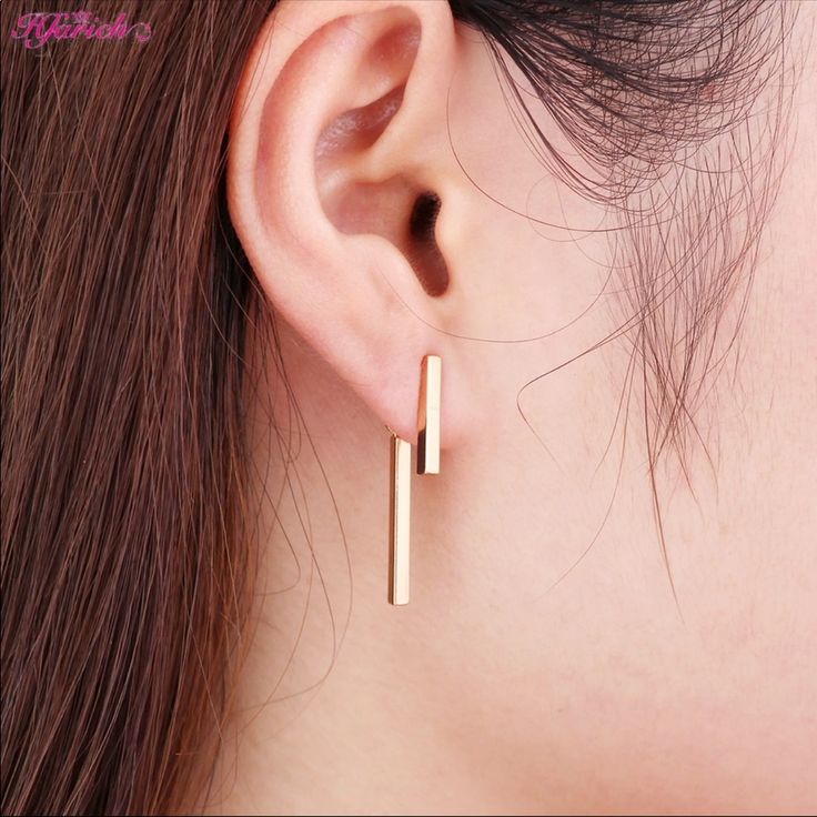 New Gold Earrings Modern Small Earrings, Gold Dangle Earrings Minimalist, Modern Earrings Simple, Minimalist Jewelry Earrings Gold, 22k Gold Earrings Minimalist, Small And Simple Earrings, Small Minimalistic Earrings, Minimalist Drop Earring, Aimple Earrings