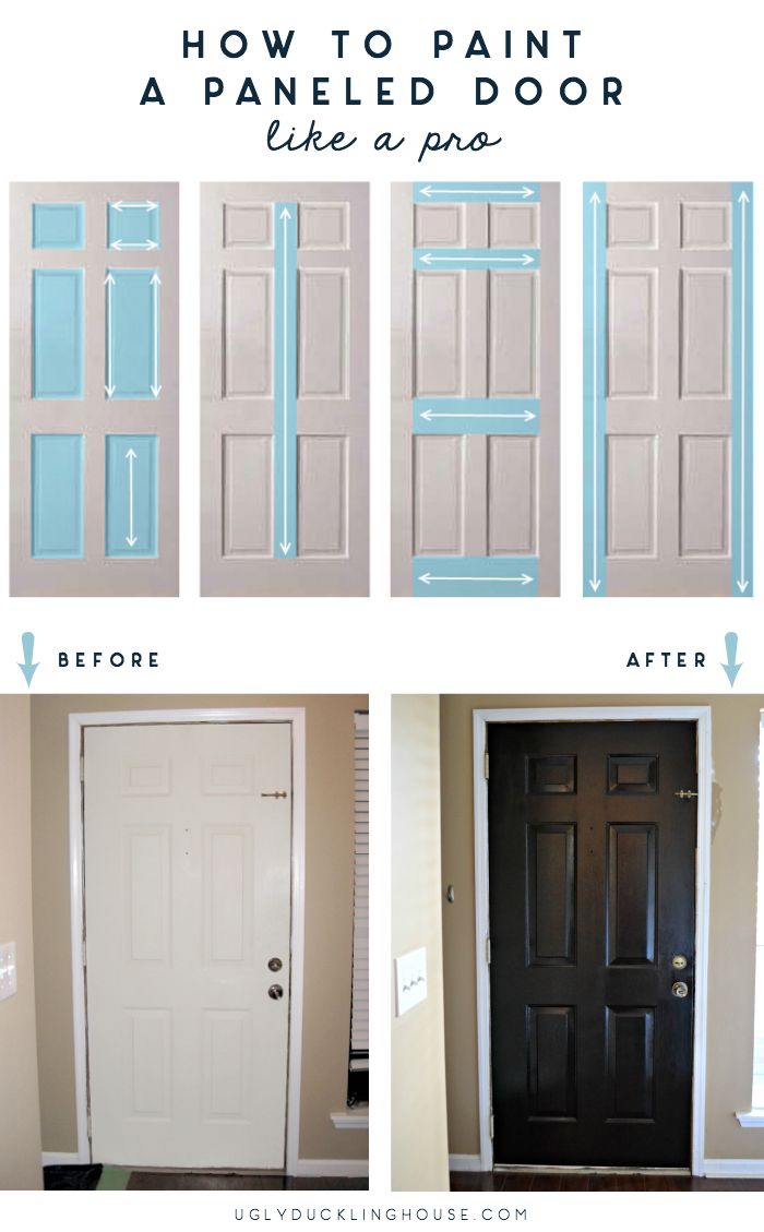 how to paint a paneled door like a pro with step by step instructions and pictures