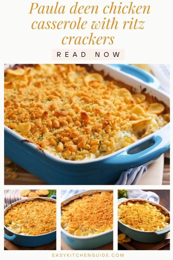 an image of a casserole dish with chicken crackers in it