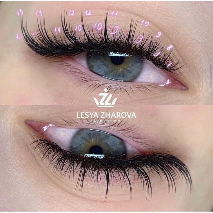 Siren Eye Lashes, Fox Eye Lash Extensions Mapping, Wet Lash Map, Wispy Fox Eye Lash Extensions, Esthetics Tips, Cluster Mapping, Lash Extensions Styles Mapping, Eyelash Extensions With Color, Hoco Inspiration