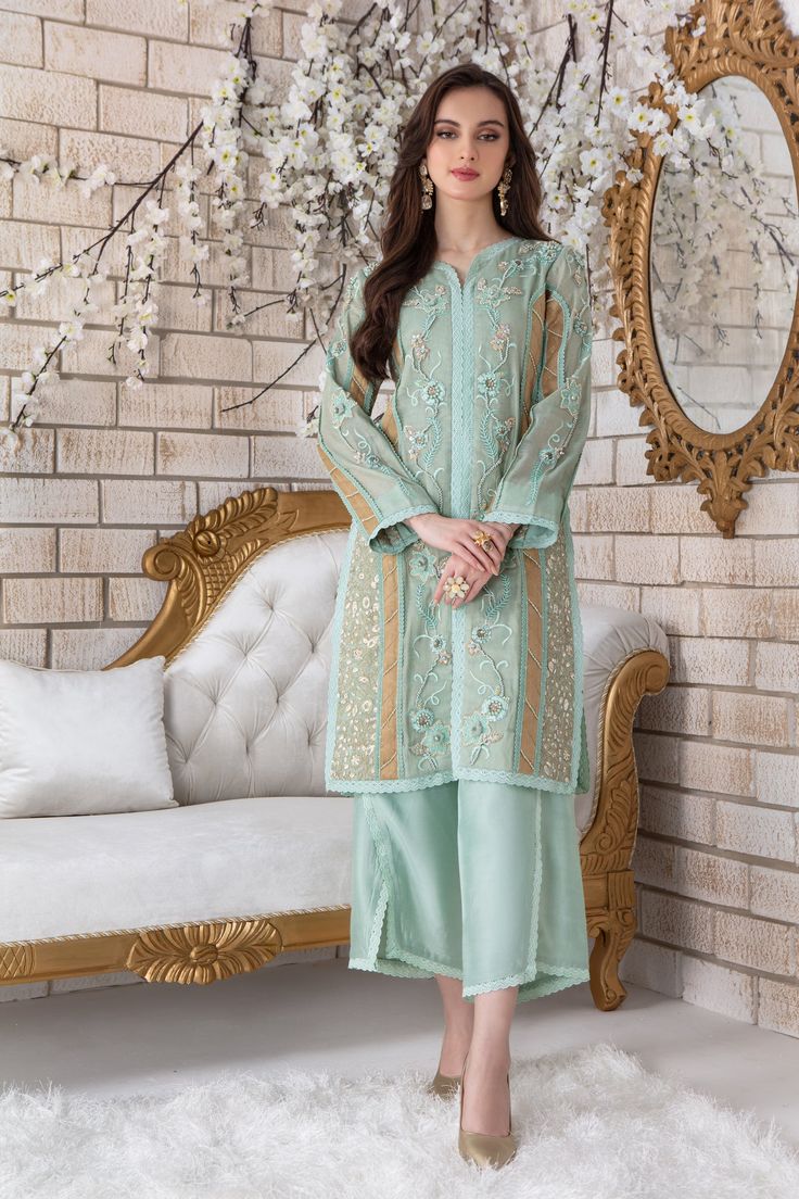 Luxe Pret | Casual Pret | Wedding Wears | Pakistani Designer Outfits – HaniyaJibran Cotton Silk Sharara For Spring Festive Occasions, Spring Festive Cotton Silk Sharara, Spring Anarkali Kurta For Reception, Designer Cotton Silk Palazzo Set For Spring, Spring Designer Cotton Silk Palazzo Set, Spring Bollywood Cotton Silk Sharara, Spring Bollywood Style Cotton Silk Sharara, Spring Raw Silk Palazzo Set With Straight Kurta, Spring Cotton Silk Kurta With Zari Work