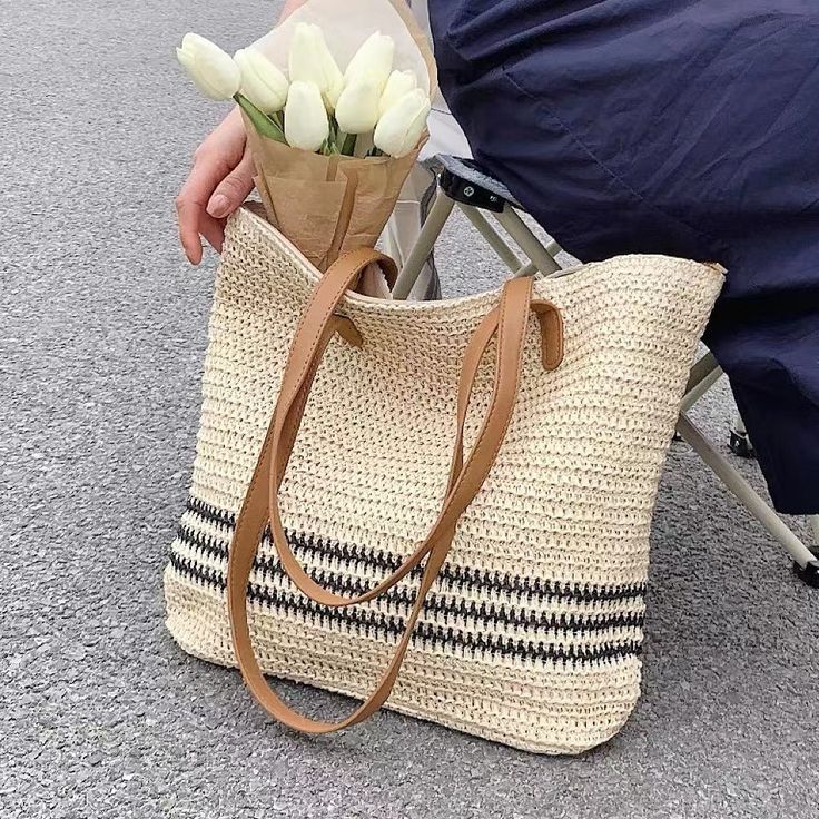 Material: Straw, Polyester, PU LeatherDimension: 16.1"x13"Item Color: One ColorPackage: 1 x Bag Casual Cream Bag For Shopping, Casual Cream Shopping Bag, Beige Beach Bag With Adjustable Strap For Shopping, Long Handle Shoulder Bag With Braided Handles, Beige Double Handle Beach Bag For Shopping, Large Beige Rectangular Bag, Large Rectangular Beige Bag, Casual Beige Bags For Shopping, Casual Beige Shopping Bag