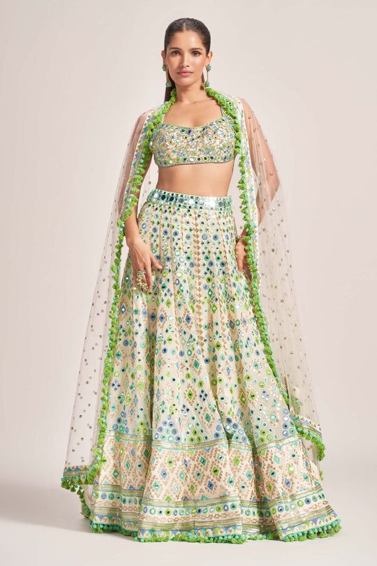 Gopi Vaid | Daina Embroidered Lehenga Set | INDIASPOPUP.COM Gopi Vaid, Bridal Makeup Images, Georgette Lehenga, Makeup Images, Wedding Lehengas, Pranali Rathod, Punjabi Outfits, Bridal Outfit, Embroidered Lehenga