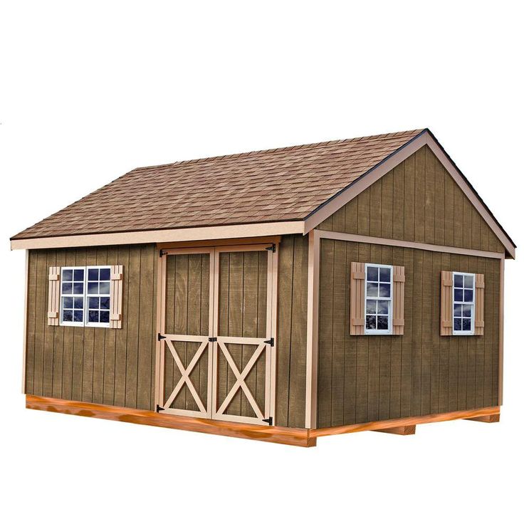 an image of a small storage shed