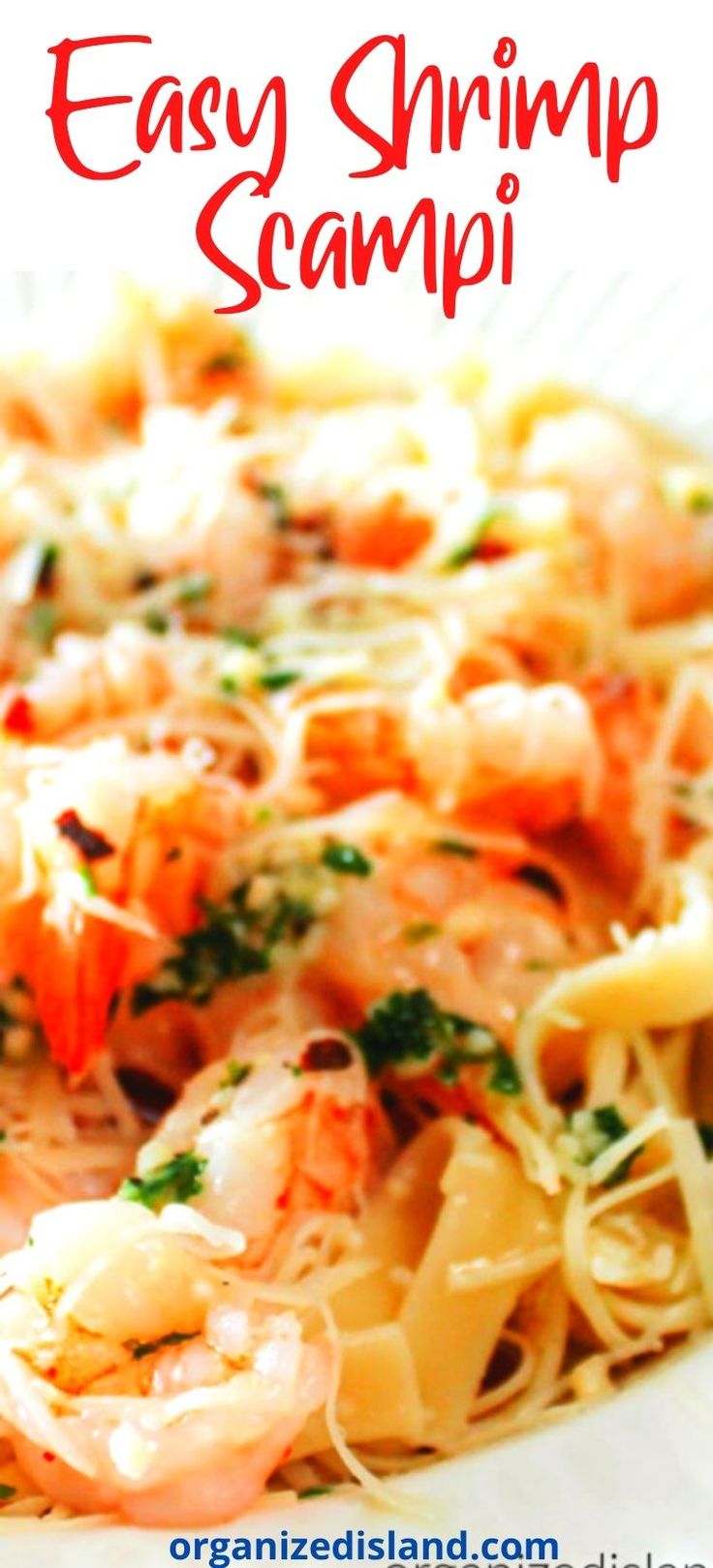 an easy shrimp scampp recipe on a plate