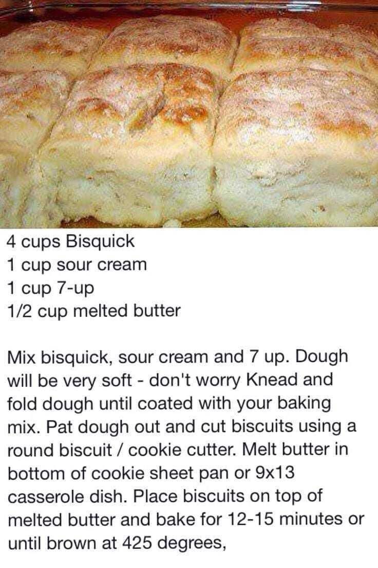 the recipe for baked biscuits is shown in an image with instructions on how to bake them