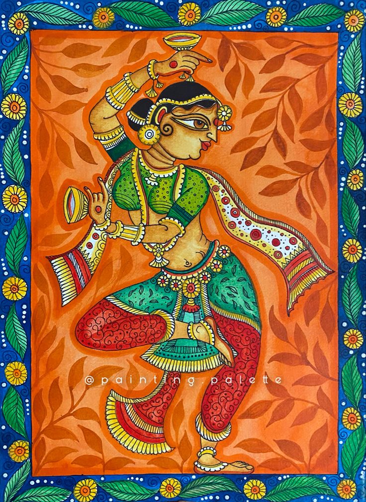 Rajasthani Phad Painting, Patchitra Painting Odisha, Pattchitra Painting Borders, Patta Chitra Paintings, Pattchitra Design, Patachitra Paintings Design, Chandramukhi Painting, Pattachitra Paintings Easy, Pattachitra Art Paintings