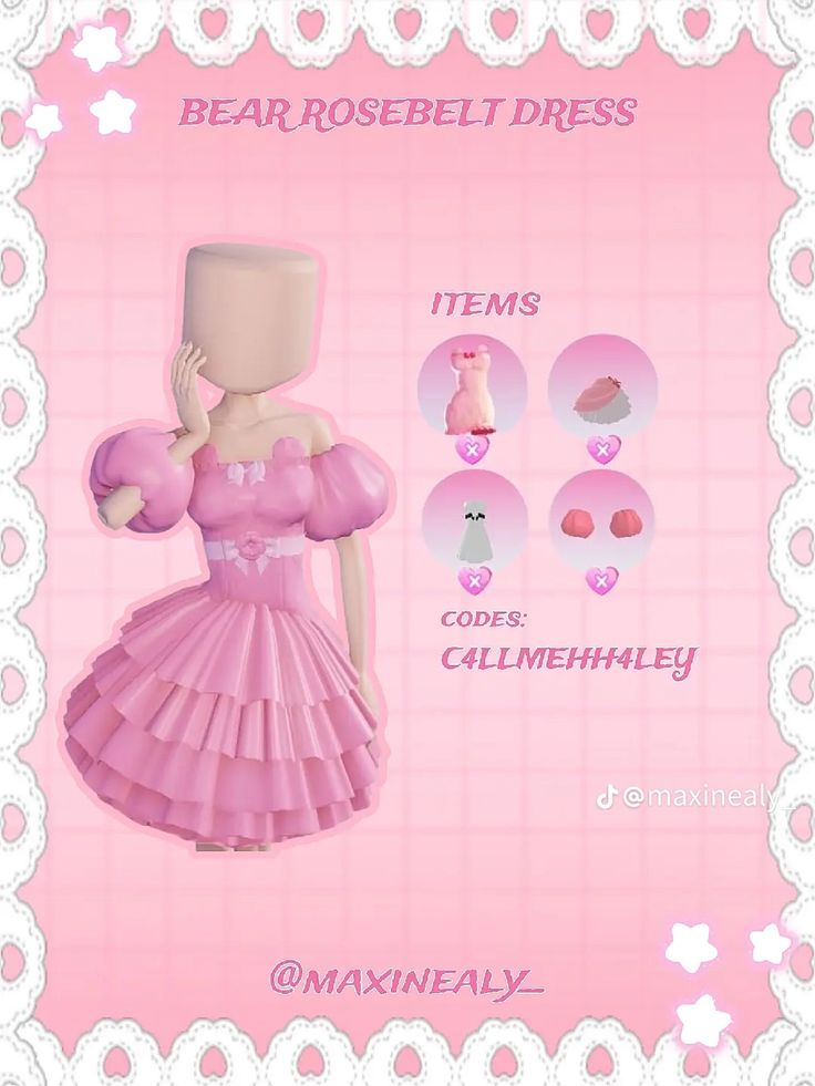 the dress is pink and has ruffles on it