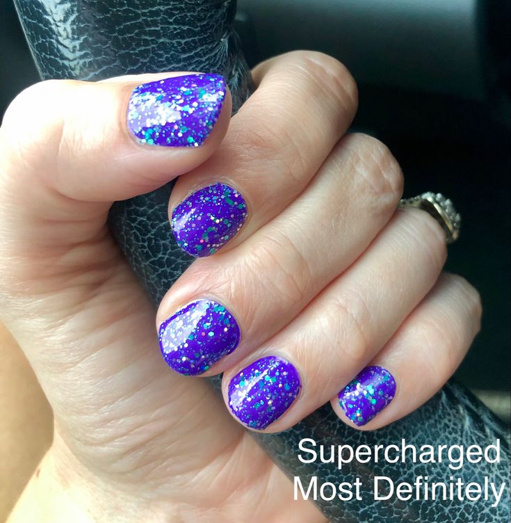 Color Street Most Definitely Combo, Supercharged Color Street Combo, Color Street Supercharged, Mani Ideas, Nail Color Combos, Street Nails, Color Street Nails, Nail Color, Purple Nails