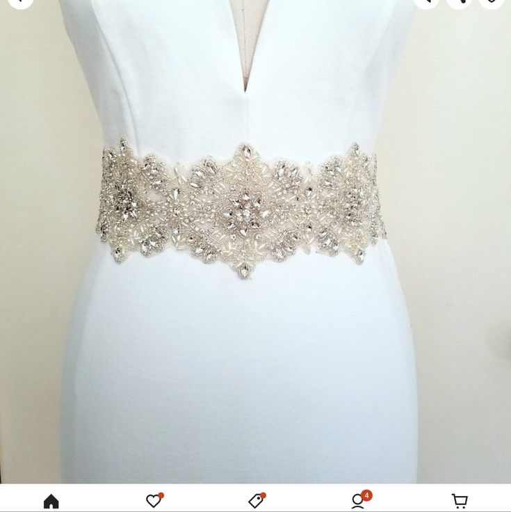 New Beaded Wedding Belt Hand Made Embroidered Belt Wedding, Modern Wedding Dress Belt, Bride Belt Pearl, Silver Wedding Belt, Wedding Dress With Bling Belt, Embellished Belts Wedding, Bridal Gown Belts, Sparkly Wedding Dress Belt, Belt For Gown Dress