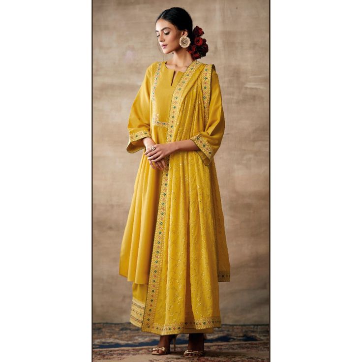 Note : Only Dupatta of this dress will come, Kameez and Salwar will not come in this dress. Anarkali Cotton Silk Dress With Sheer Dupatta, Traditional Drape Dresses For Spring, Spring Designer Wear Cotton Silk Dress, Festive Spring Dresses In Cotton Silk, Chanderi Tunic Dress With Resham Embroidery, Elegant Cutdana Kurta For Summer, Cotton Silk Wedding Dress For Summer, Designer Spring Maxi Dress, Spring Designer Maxi Dress