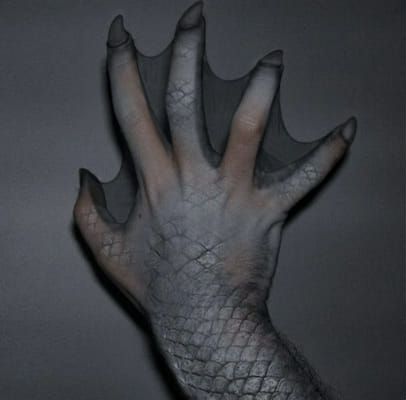 a person's hand is shown with the skin on it