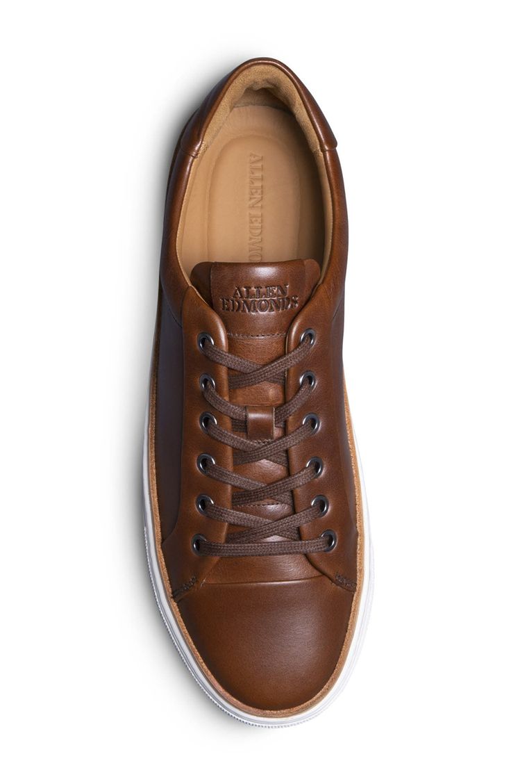 Minimal styling gives work-to-weekend versatility to this elevated sneaker designed for all-day comfort and great durability. Round toe Lace-up style Leather upper, rubber sole Imported Low-top Work Sneakers With Rubber Sole, Casual Sneakers For Workwear In Fall, Casual Low-top Workwear Sneakers, Casual Low-top Sneakers For Work, Low-top Sneakers With Rubber Sole For Work, Low-top Sneakers For Workwear, Fall Season, Low-top Sneakers For Workwear In Fall, Low-top Sneakers For Workwear, Brown Lace-up Work Sneakers