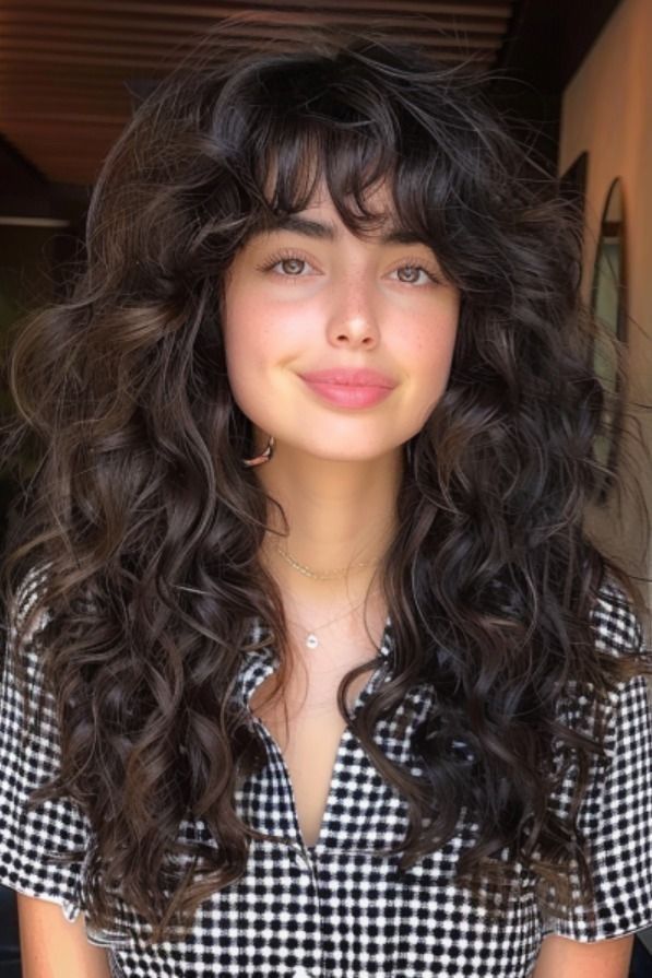 Cabello: tendencias cortes y colores 2024   #shaghaircut,#modernshag,#cortes de pelo,#peinados,#hairinspo #style,#BellaCapelliNapa #naturalhair #style,#BellaCapelliNapa #brownhair #hairstyles,#faceshape,#longface,#lovehairstyles,#hair,#haircuts 2b Haircut Long, Curly Hair Oval Face, Shaggy Hair Ondulado, 2b Haircut, 2b Hairstyles, 2b Hair, Natural Curly Hair Cuts, Haircuts For Long Hair With Layers, Wavy Haircuts