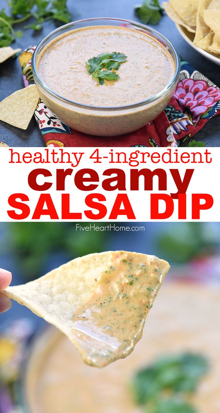 creamy salsa dip is the perfect appetizer to serve for any party or gathering