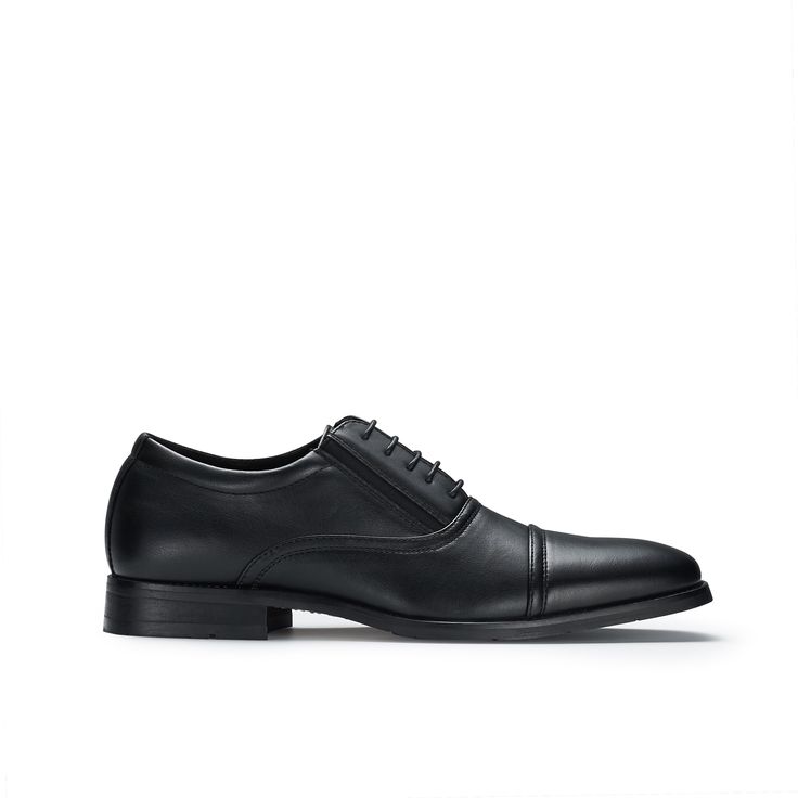 Featuring an elegant and sleek silhouette with discreet elastic panels for easy slip-on comfort, these shoes seamlessly blend classic sophistication with modern convenience, making them a versatile staple in any wardrobe. Collection: Ferro Aldo Classic 5 eyelet cap-toe dress shoes Elastic panels for easy slip-on comfort Lace-up closure for adjustable fit Removable insoles Upper: Synthetic leather Lining: Microfiber Spring Cap Toe Dress Shoes With Rubber Sole, Semi-formal Slip-on Oxfords For Spring, Business Dress Shoes With Perforated Cap Toe, Business Dress Shoes With Brogue Detailing, Slip-on, Modern Formal Slip-ons With Brogue Detailing, Business Dress Shoes With Brogue Detailing And Slip-on Fit, Classic Slip-on Dress Shoes With Slip-resistant Sole, Slip-on Dress Shoes With Brogue Detailing For Business, Classic Slip-on Dress Shoes Slip-resistant