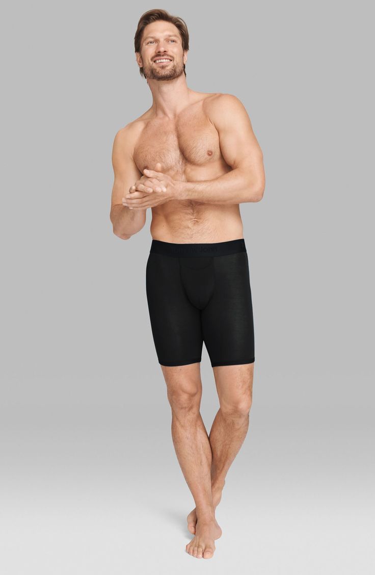 Silky, stretchy and ridiculously comfortable, these everyday boxer briefs sport an internal Contour Pouch for support and an easy-access Quick Draw® Fly. The Stay-Put waistband and nonpilling finish eliminate bunching, rolling and fuzzy lint. Pack of two boxer briefs Quick Draw fly Partially lined 90% modal, 10% spandex Machine wash, tumble dry Imported Dress Blues, Tommy John, Quick Draw, Boxer Briefs, Second Skin, Fly Fishing, Easy Access, Briefs, Fabric Care