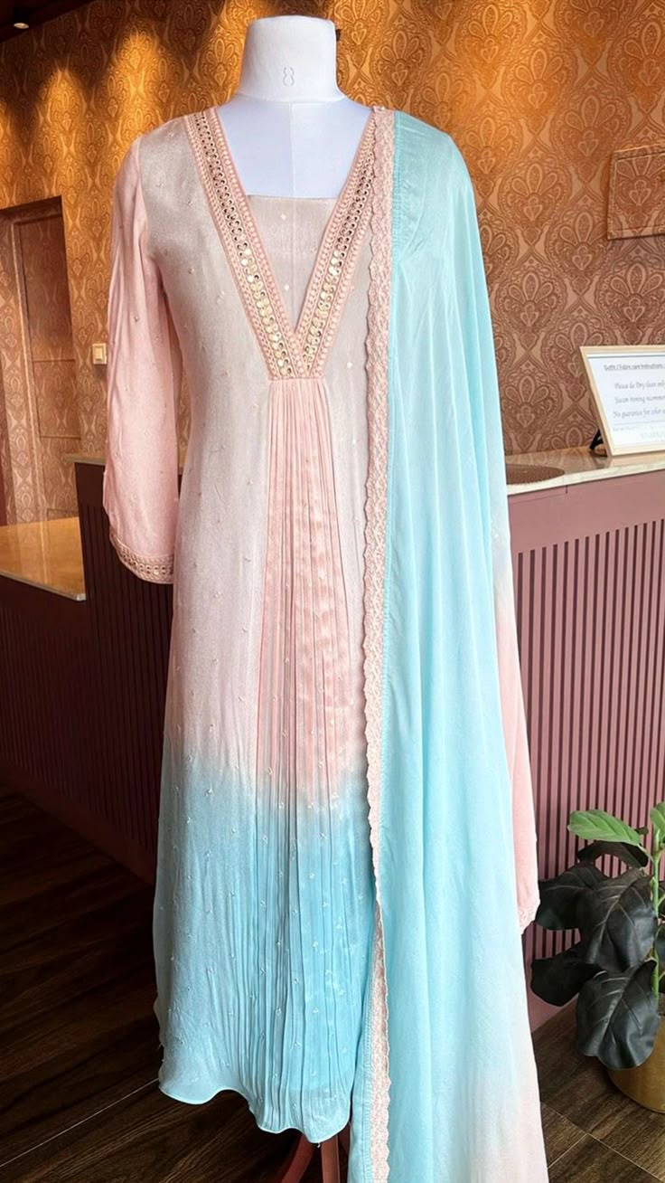 V Shape Kurti Neck, Broad V Neck Kurti Design, Aline Kurti Designs Latest, A Line Kurta Designs Latest, A Line Kurta Designs, Gorget Kurti Designs Latest, New Neck Designs For Kurtis, V Shape Neck Design Kurti, Neck Design For Suits