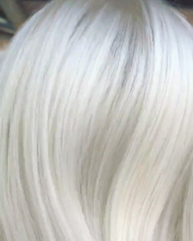 Hair Styles For White Hair, Natural White Hair With Lowlights, Dimensional White Blonde, Ice White Hair Short, Pearl White Hair Colour, Ion Icy White Toner Before And After, White Gray Hair Color, Platinum White Hair, White Silver Hair