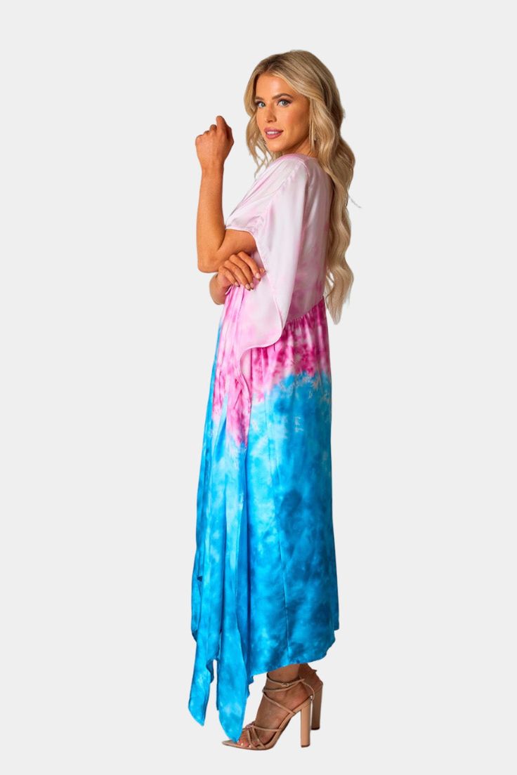 Beachin' for a breezy look? The Mamie Shoreline from is a shore thing! It features a loose body silhouette, maxi length and a tie at the bust for a totally chill vibe. Rock this stunner for some serious shoreside strolls! Product Details: Fit: The Mamie Dress fits oversized. Length: Maxi length. The small measures to be 44.62" long. Bust: Accommodates most bust sizes. Waist: Relaxed fit. Fabric: Fabric contains no stretch. Material: 100% Polyester Body Silhouette, Getaway Dress, Womens Boho Dresses, Heading Fonts, Tropical Getaways, Pink Abstract, Effortless Chic, Clothing Labels, Relaxed Style