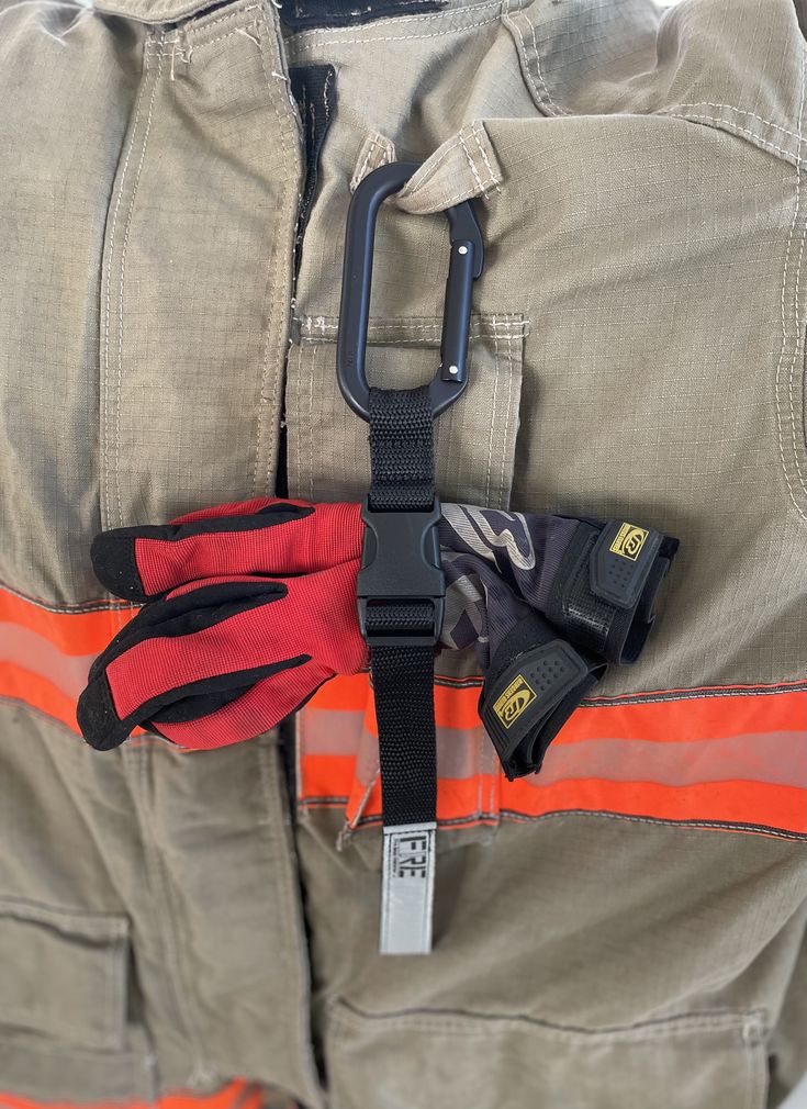 The FRE Glove Strap is unique because it can be used with any style carabiner. No longer is a glove strap just a glove strap. The large 10″ strap allows for an easy fit of bulky fire gloves. We include the stylish and high rated SMC black Oval Carabiner. Not only does the FRE Glove Strap perfectly secure your gloves, you now have a carabiner to use when needed. Designed to be used with any style carabiner.***Includes the SMC Black Oval Carabiner.Combined overall weight under 3oz.Upgraded heavy P Fre Fire, Firefighter Accessories, Turnout Gear, Helmet Camera, Fire Helmet, Ems Bag, Fire Training, Wildland Firefighter, Helmet Light