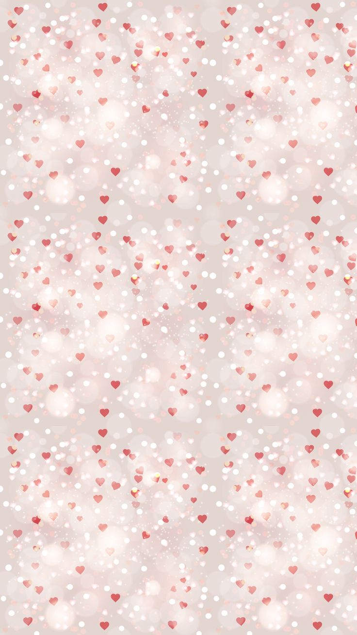 a white and red wallpaper with hearts on it