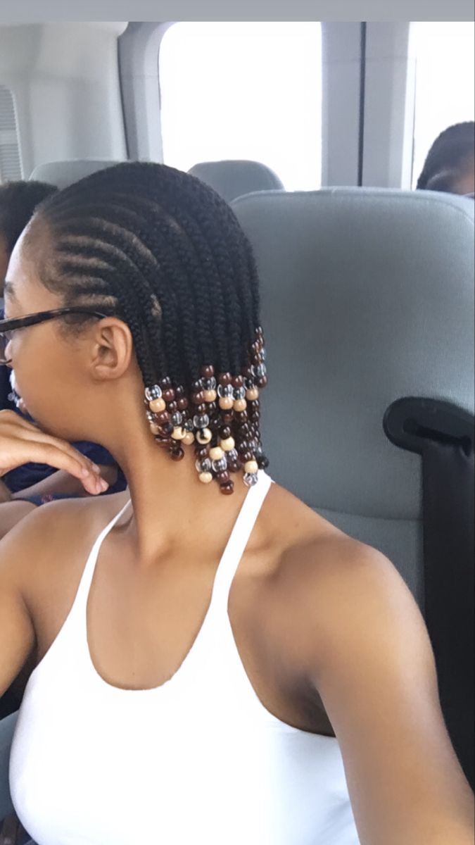 Cornrows With Beads, Cornrows Natural Hair, Long And Short Hair, Short Box Braids Hairstyles, Natural Hair Stylists, Protective Hairstyles For Natural Hair, Quick Natural Hair Styles, Braided Cornrow Hairstyles, Glamorous Hair