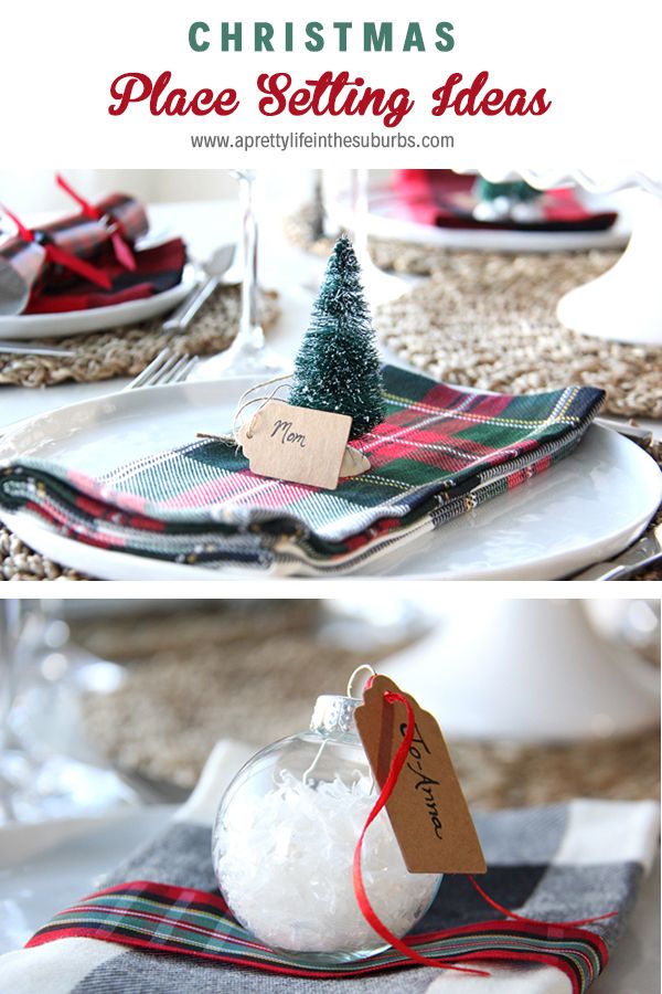 christmas place setting ideas for the table