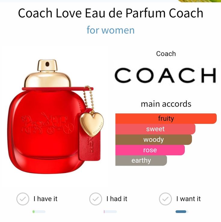 Coach Love Perfume, Fraiche Perfumes, Coach Perfume, Coach Fragrance, Red Perfume, Perfume Notes, Fragrance Lab, The Perfume Shop, Perfume Shop