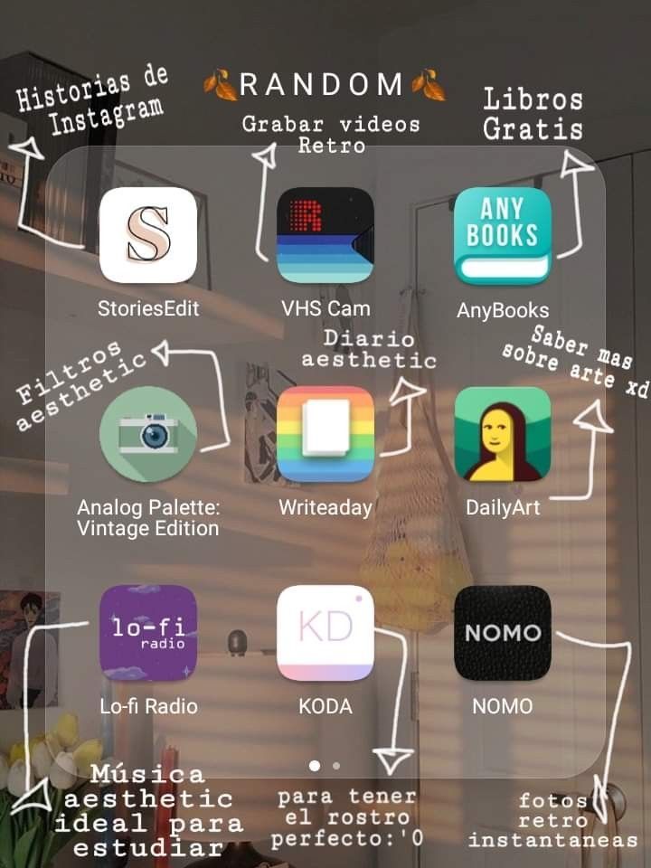 an iphone screen showing the different apps in spanish and english, as well as other languages