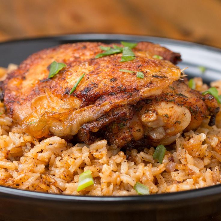 a close up of a plate of food with rice