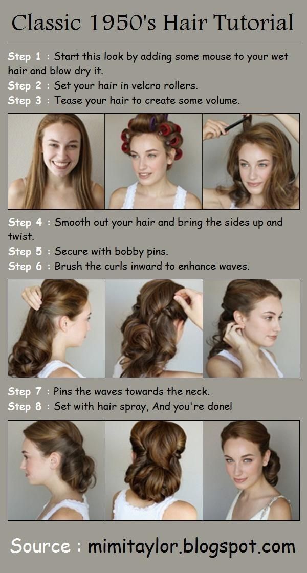 Vintage Updo Tutorial, 1950s Hairstyles Tutorial, 1950s Hair Tutorial, 1950s Hairstyle, Cabelo Pin Up, Vintage Hairstyle, Vintage Updo, Vintage Hairstyles Tutorial, 1950s Hairstyles