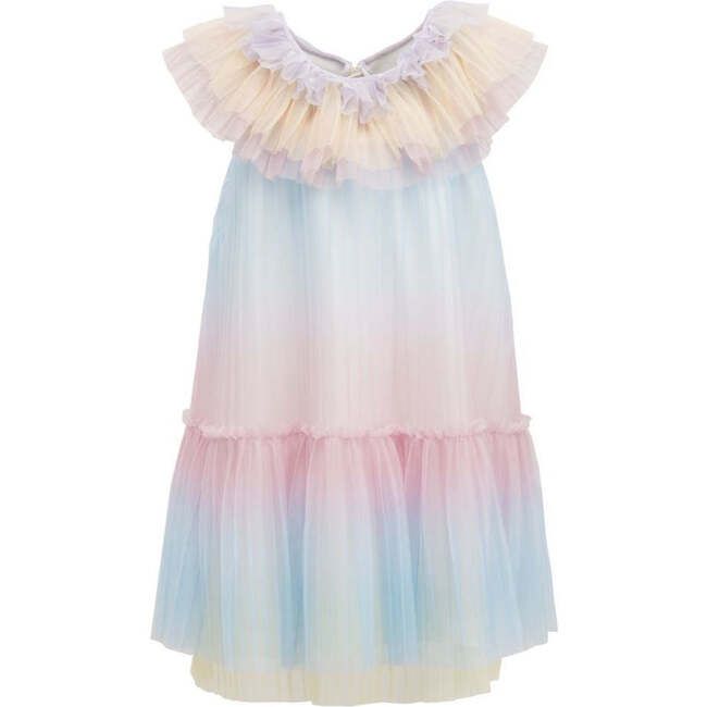 Rainbow Ruffle Dress, Multi - Mimi Tutu Dresses | Maisonette Playful Pastel Dresses With Ruffles, Playful Rainbow Dress With Ruffles, Summer Rainbow Dress For Dress-up, Rainbow Dress For Summer Dress-up, Rainbow Dresses For Summer Dress-up, Cute Rainbow Dresses With Ruffles, Cute Rainbow Ruffled Dresses, Rainbow Ruffle Dress For Dress-up, Whimsical Rainbow Dresses For Spring