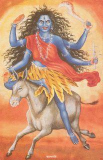 a painting of the god sitting on top of a horse