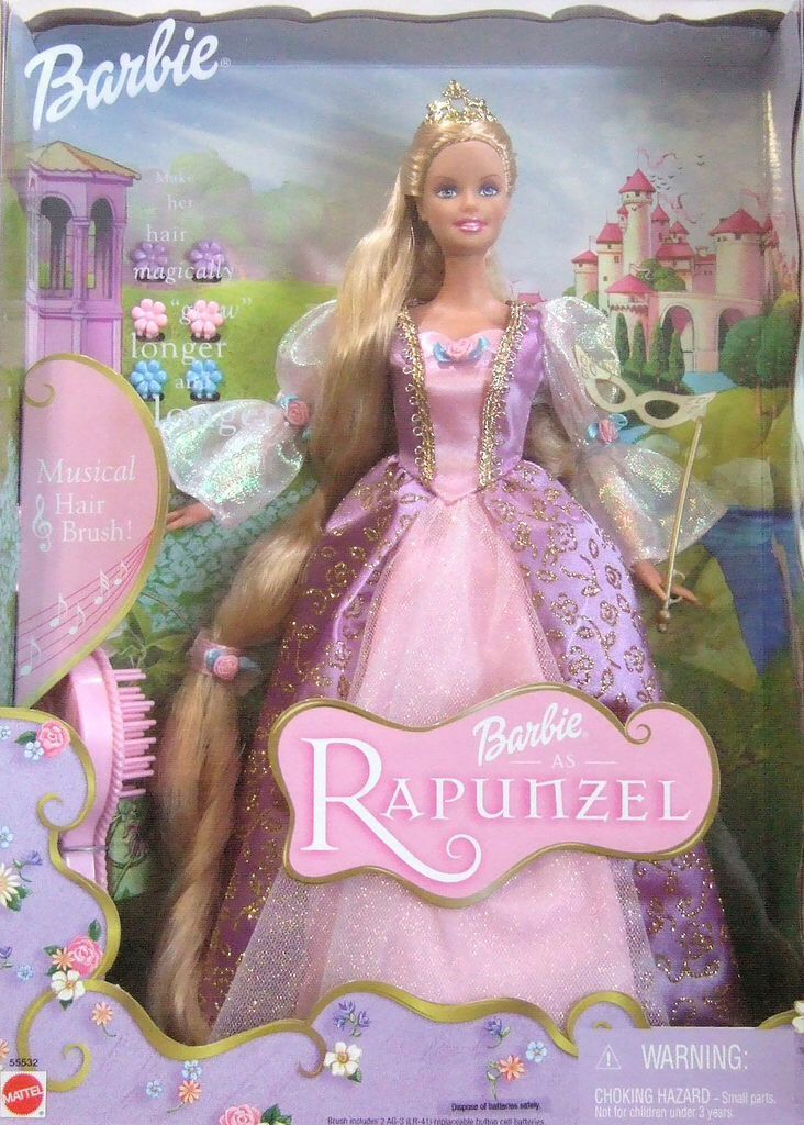 the barbie rappized doll is in its box