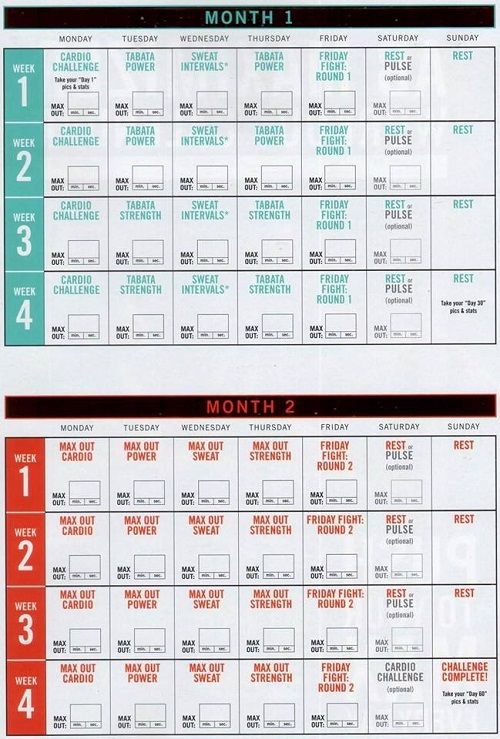 two calendars with the dates for each month