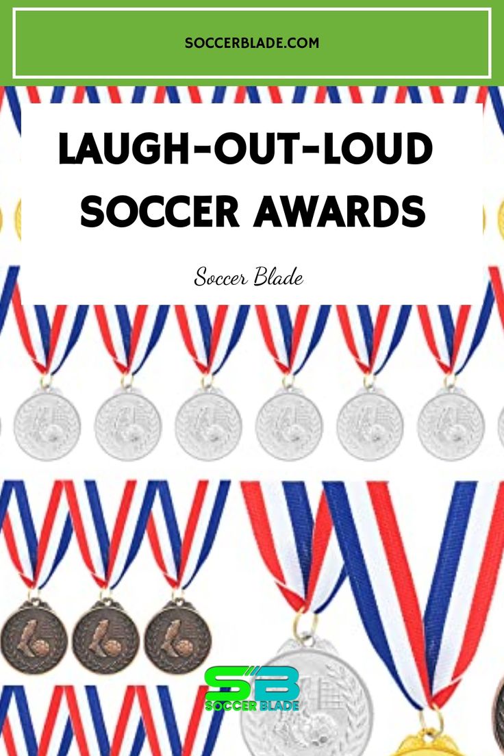 Laugh-Out-Loud Soccer Awards with various medals displayed. Soccer Award Ideas, Sports Superlatives Awards, Team Awards Ideas, End Of Season Soccer Party, Soccer Team Party, Soccer Banquet, Volleyball Life, Girls Soccer Team, Soccer Awards