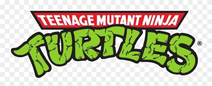 the teenage mutant ninja turtles logo with red and green lettering, hd png clipart