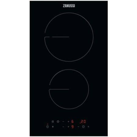 a black and white photo of an electric cooktop with the words zuss on it